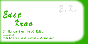 edit kroo business card